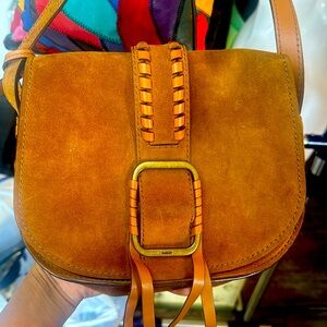Bash suede crossbody bag